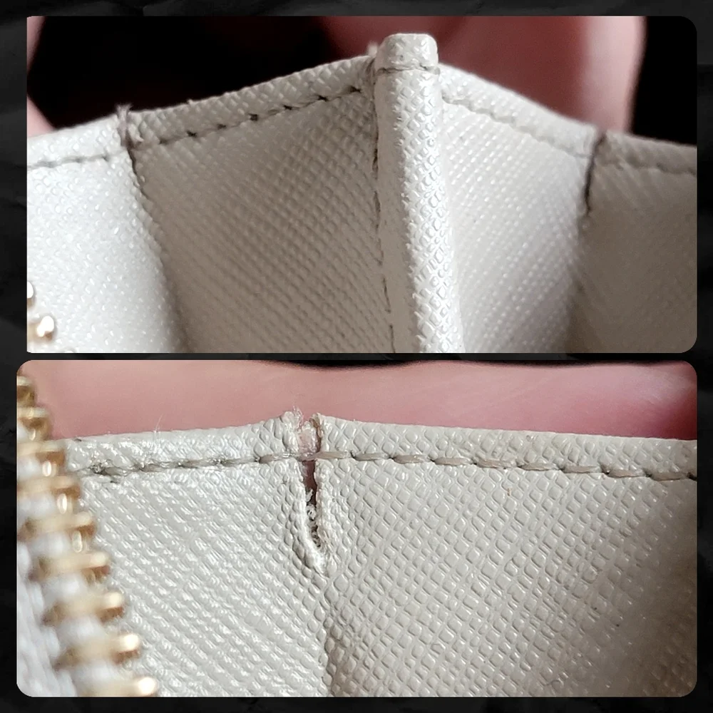 Michael Kors Jet Set Brandy Continental Wallet Taupe Tan Python Embossed Leather - Picture 15 of 16